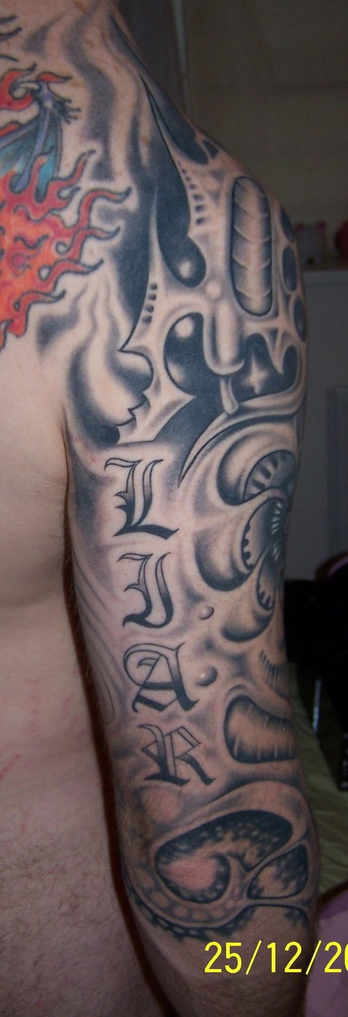 arm dragon tattoos