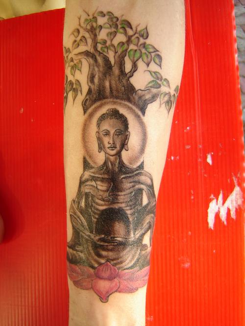 buddha tattoos. Buddha Tattoo on Forearm