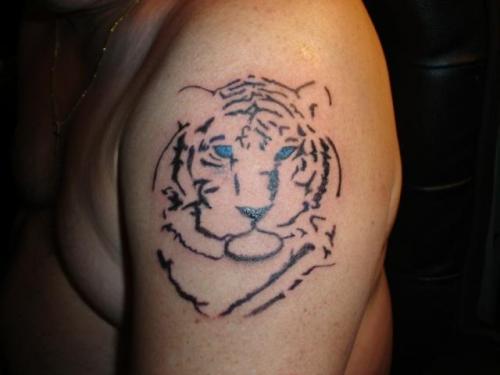 Siberian Tiger Tattoo Just done by my friend Steve