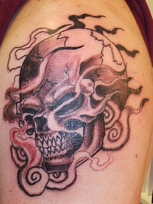 skull tattoo filler. skull tattoo arm. Skull Arm Tattoo; Skull Arm Tattoo