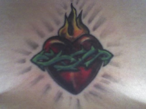sacred heart tattoos. Sacred Heart Tattoo