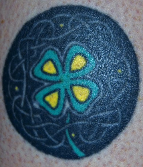 celtic clover tattoos. Celtic Clover Tattoo