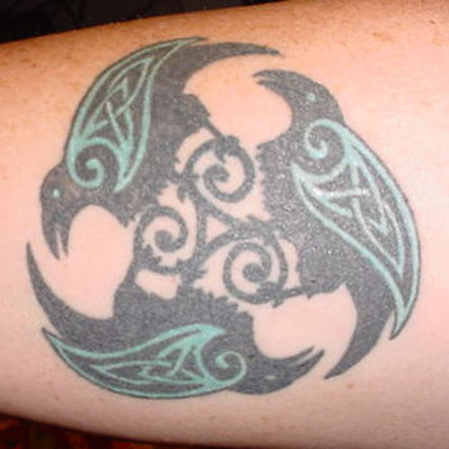 raven tattoos. Celtic Raven Tattoo