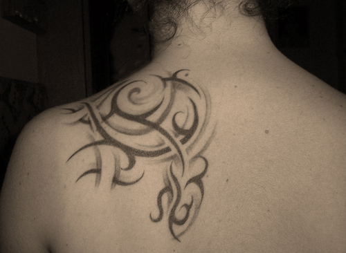 shoulder tattoo. Tribal Tattoo on Shoulder