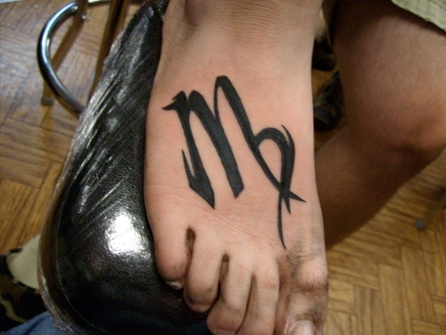 Virgo Symbol Tattoo
