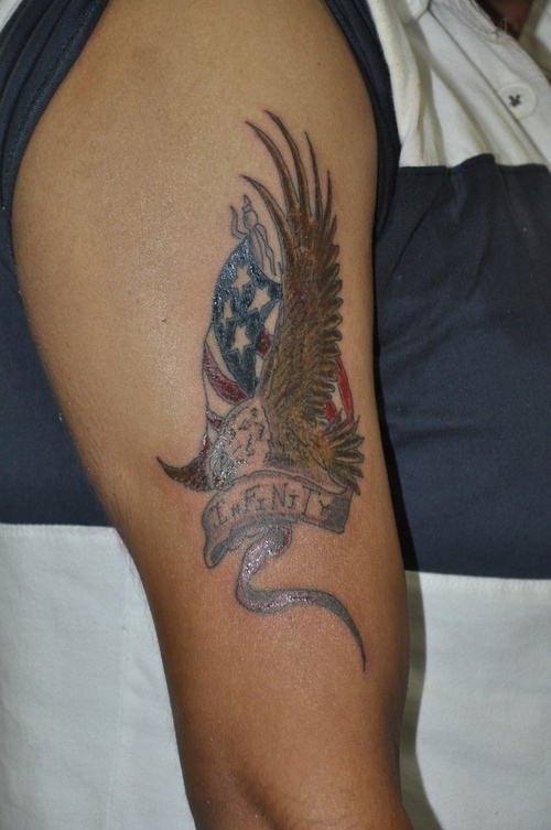 american flag eagle tattoo. wallpaper american flag eagle