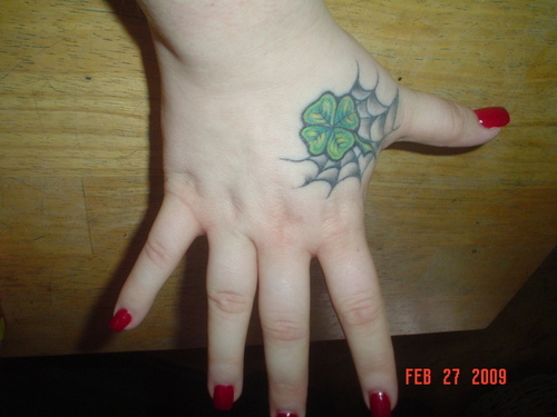 four leaf clover tattoos. Four Leaf Clover Tattoo