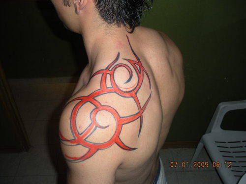 Tribal Free Hand Tattoo Posted on August 30 2010 2 Comments