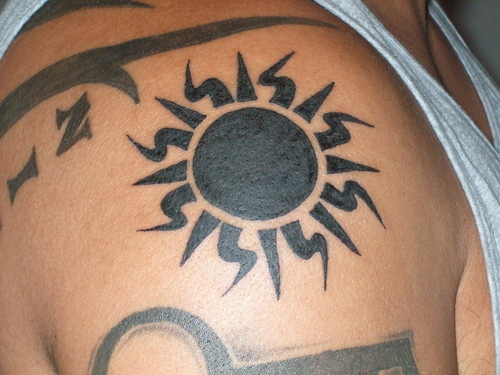 Tribal Sun Tattoo Posted on August 30 2010 2 Comments