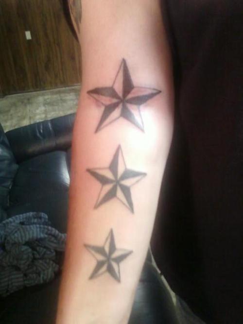 Star Tattoos Shooting Stars And Nautical Star Tattoo Designs