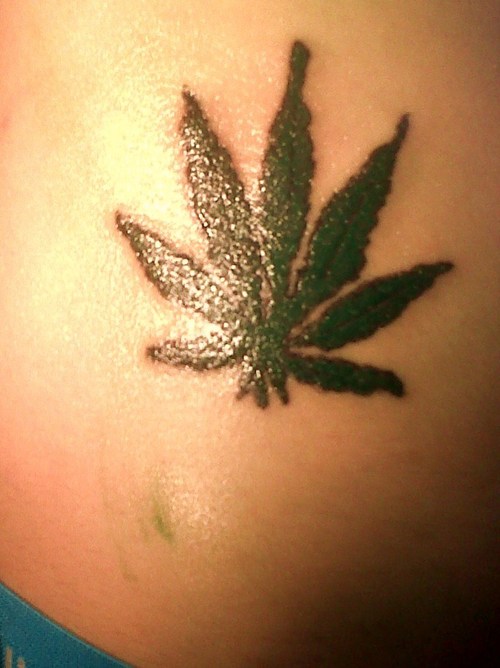 Cannabis Leaf Tattoo Posted on February 23 2011 1 Comment