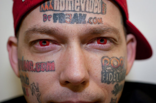 Face Tattoos Posted on February 12 2011 Leave a comment