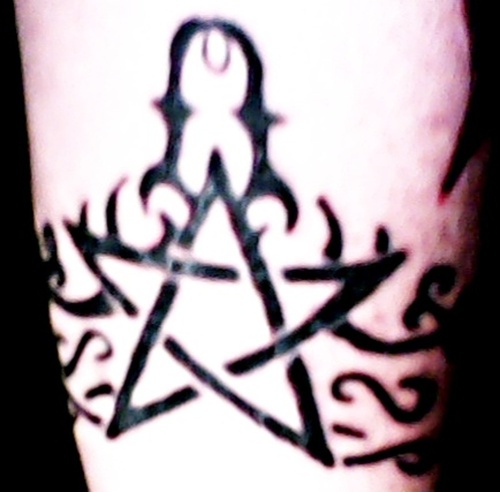 Tribal Pentagram Tattoo Posted on February 1 2011 1 Comment