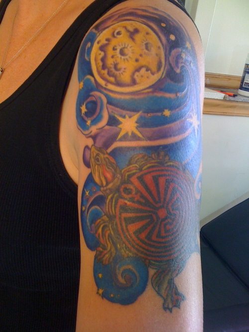 space tattoo. Space Turtle Tattoo
