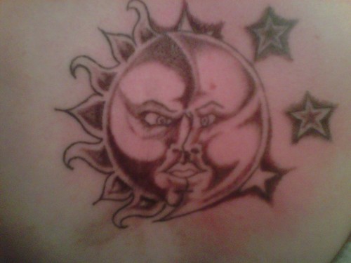 Moon Sun Stars Tattoo Posted on April 28 2011 1 Comment